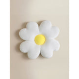 White polyester daisy-shaped cushion 38x38 cm, UK version