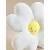 White polyester daisy-shaped cushion 38x38 cm, UK version
