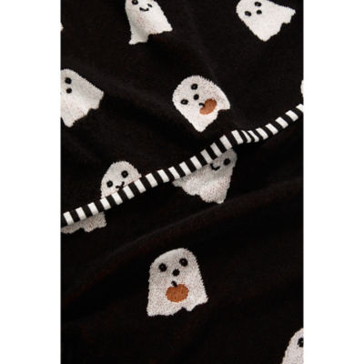 George Home black and white ghost Halloween towel, UK version