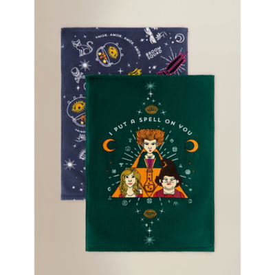 ASDA George Home Disney Hocus Pocus Cotton Guest Towel - Set of 2, 40 x 60 cm- Buy online at McGrocer