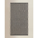George Home GH bath sheet black white cotton super-soft, UK version