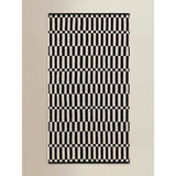 George Home GH bath sheet black white cotton super-soft, UK version