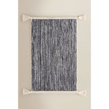 Navy nude space dye cotton woven bath mat 50x80cm, UK version