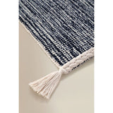 Navy nude space dye cotton woven bath mat 50x80cm, UK version