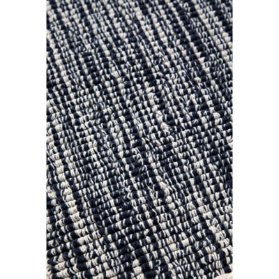 Navy nude space dye cotton woven bath mat 50x80cm, UK version