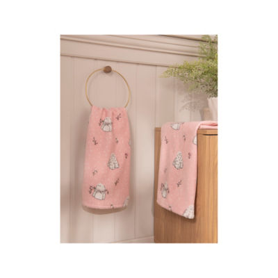 Stacey Solomon pink ghost print guest cotton towel set of 2 - British product