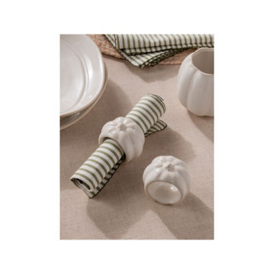 Stacey Solomon pumpkin-shaped napkin rings set of 4, imported from the UK