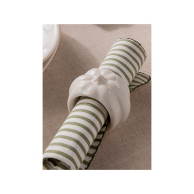 Stacey Solomon pumpkin-shaped napkin rings set of 4, imported from the UK