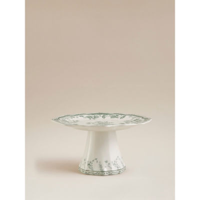 Stacey Solomon green and white rose cake stand, imported from the UK