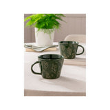 Stacey Solomon green floral debossed mug - British product