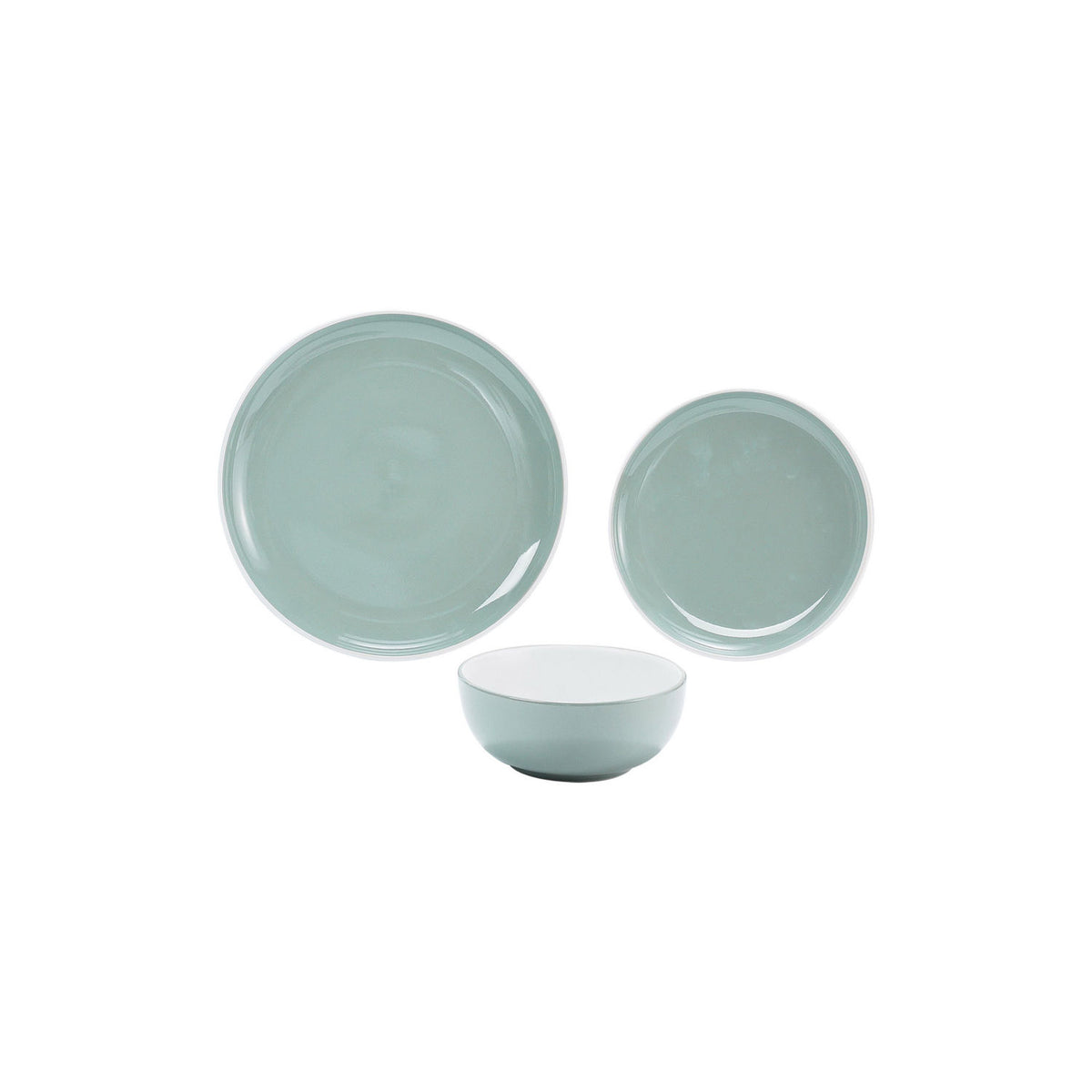 George Home two-tone dinner set 12 piece stoneware - British product