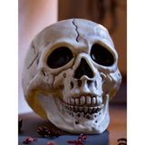 Halloween skull head decoration plastic multi-coloured 20x15x15.5cm, imported from the UK