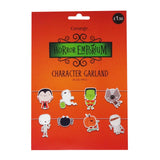 Spooky character garland 2m paper decoration, UK version