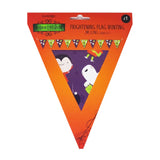 Spooky Halloween paper flag bunting 2m long, UK version