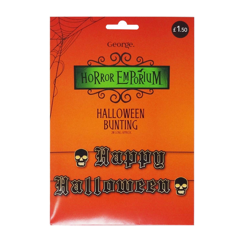 Halloween garland with spooky characters and Happy Halloween 2m (British brand)