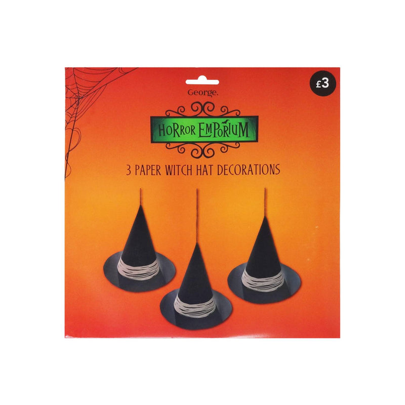 Paper Witch Hats 3 Pack - British product
