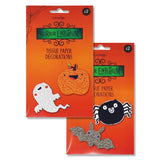 Halloween paper bat decoration kit, UK version