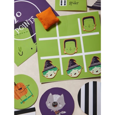 Halloween Games Compendium multi-coloured paper games, imported from the UK