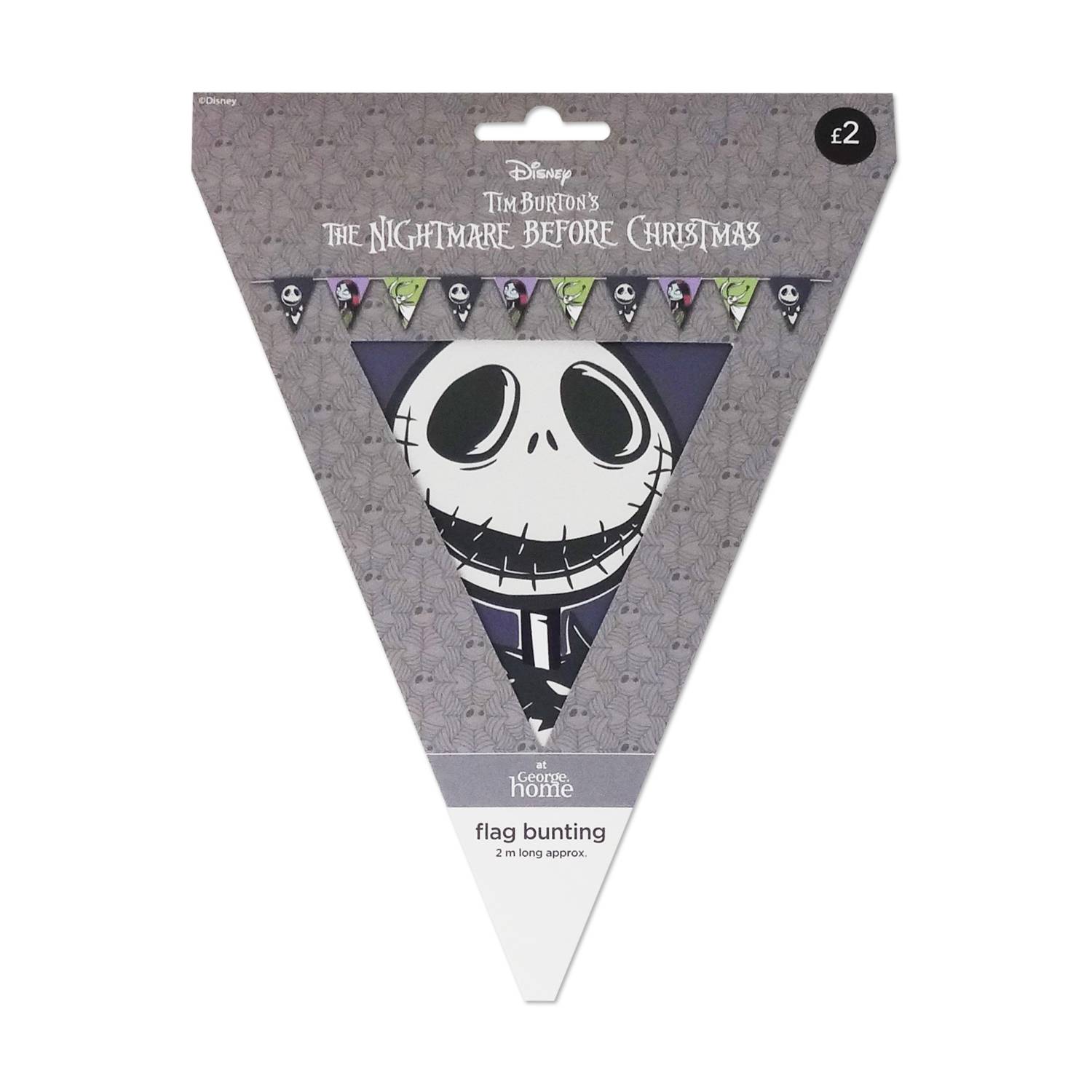 Nightmare Before Christmas bunting 2m, imported from the UK