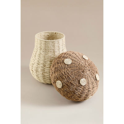 George Home mushroom storage basket natural paper - British product