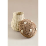 George Home mushroom storage basket natural paper - British product