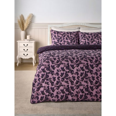 Stacey Solomon purple duvet set blackberry bramble design - British product