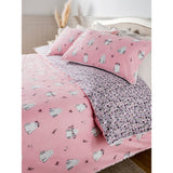 Stacey Solomon pink floral ghost duvet set king, imported from the UK