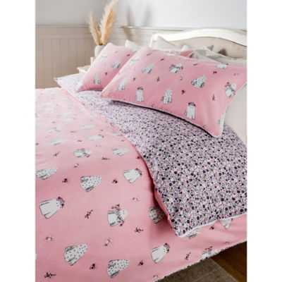 Stacey Solomon pink floral ghost duvet set king, imported from the UK