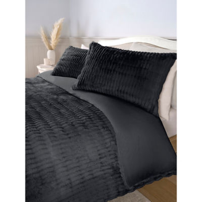 Stacey Solomon faux fur ripple duvet set - British product
