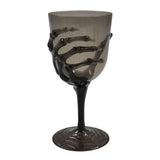 Creepy plastic goblets with skeleton hand accents (British brand)