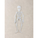 Halloween flat 5ft skeleton decoration in multi-coloured PP, UK version