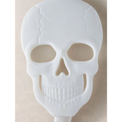 Halloween flat 5ft skeleton decoration in multi-coloured PP, UK version