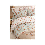 Festive gingerbread stripe duvet set single, UK version