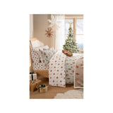 Festive gingerbread stripe duvet set single, UK version