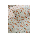 Festive gingerbread stripe duvet set double (British brand)