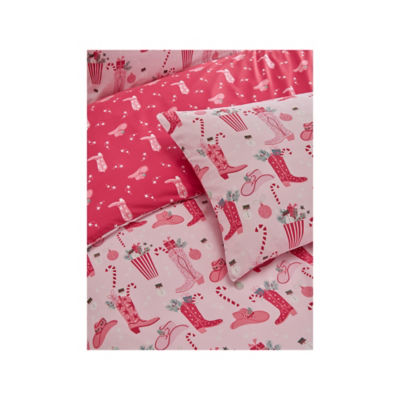 Christmas Cowboy duvet set single, imported from the UK