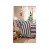 GH duvet set pink and green frill edge trim - British product