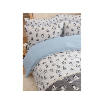 GH duvet set multi-coloured brushed cotton - British product