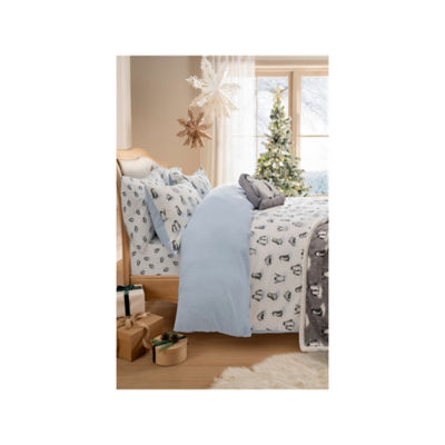 GH duvet set multi-coloured brushed cotton - British product