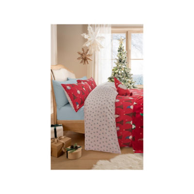 GH duvet set multi-coloured polycotton poppers fastening - British product