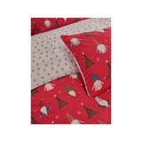 GH duvet set multi-coloured polycotton poppers fastening - British product