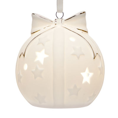 Stacey light up bauble stoneware 8x8x9cm British product