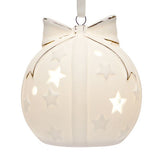 Stacey light up bauble stoneware 8x8x9cm British product