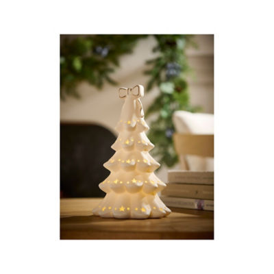 Stacey Solomon white light up Christmas tree decoration 13.2cm, UK version