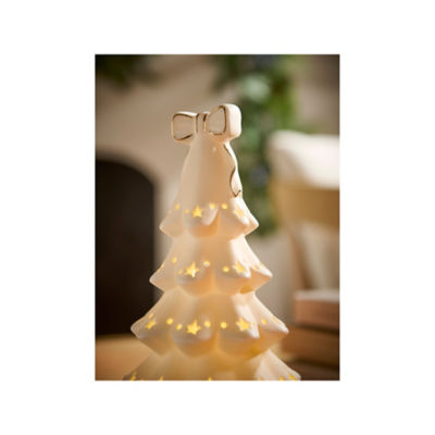 Stacey Solomon white light up Christmas tree decoration 13.2cm, UK version