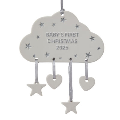 GH baby bauble earthenware 13x8cm, imported from the UK