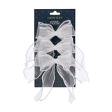 GH white decorative bows 3 pack 5x7cm, imported from the UK