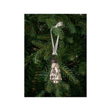 Silver mini glass baubles set of 24, imported from the UK