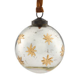GH Star Bauble etched silver gold ornament, imported from the UK