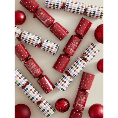 Musical Christmas crackers set of 8 - British product